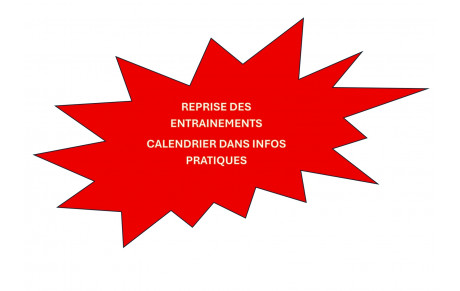 Reprise des entraînements